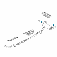 OEM Hyundai Hanger-Exhaust Pipe Diagram - 28768-2M020
