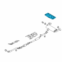 OEM 2010 Hyundai Genesis Coupe Panel-Heat Protector Diagram - 28794-2M000