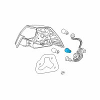 OEM 2009 Pontiac G8 Signal Lamp Bulb Diagram - 92184173