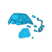 OEM 2009 Pontiac G8 Tail Lamp Assembly Diagram - 92202361