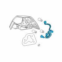 OEM 2009 Pontiac G8 Harness, Rear Lamp Wiring Diagram - 92215670