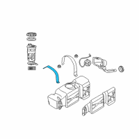 OEM 2006 Dodge Ram 1500 Strap-Fuel Tank Diagram - 52102671AB