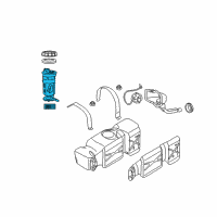 OEM 2007 Dodge Ram 2500 Fuel Pump Module/Level Unit Diagram - RL134554AF