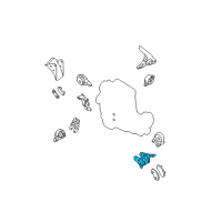 OEM 2003 Nissan Altima Engine Mounting Support, Driver Side Diagram - 11253-8J200