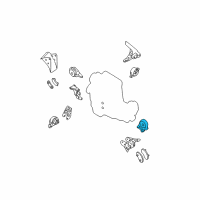 OEM 2004 Nissan Quest Engine Mounting Insulator Assembly, Front Left Diagram - 11220-8Y000