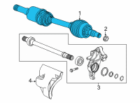 OEM 2022 Buick Envision Axle Assembly Diagram - 84265817