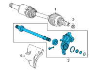 OEM 2021 Buick Envision Intermed Shaft Diagram - 84577152