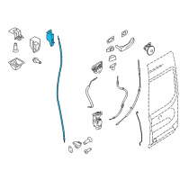 OEM 2019 Ford Transit-150 Upper Latch Diagram - CK4Z-6143286-B