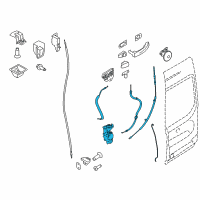 OEM Ford Transit-350 HD Lower Latch Diagram - JK4Z-6143288-M