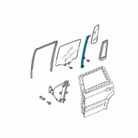 OEM Honda Pilot Sash, R. RR. Door Center Diagram - 72731-S9V-A01