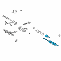 OEM 2002 Toyota 4Runner Outer Joint Assembly Diagram - 43460-39066