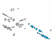 OEM 2002 Toyota 4Runner Axle Assembly Diagram - 43430-35030-84