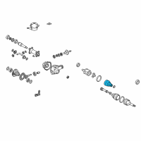 OEM Front Cv Joint Boot Kit Inboard Joint Diagram - 04438-35040