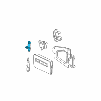 OEM 2000 Dodge Ram 2500 Sensor-Crankshaft Position Diagram - 56027864