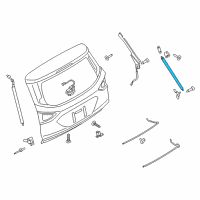 OEM 2016 Ford Escape Support Cylinder Diagram - CJ5Z-78406A10-B