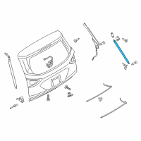 OEM 2013 Ford Escape Support Cylinder Diagram - CJ5Z-78406A10-B