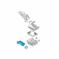 OEM 2004 Lincoln LS Inlet Duct Diagram - 3W4Z-9B613-AA