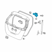 OEM Honda Fit Hinge, Tailgate Diagram - 68210-T5A-H01ZZ