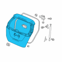 OEM Honda Fit Tailgate (DOT) Diagram - 68100-T5R-A80ZZ