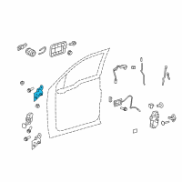 OEM 2005 Ford F-150 Upper Hinge Diagram - 6L3Z-1522800-AA