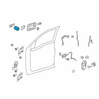 OEM Ford Expedition Lock Cylinder Diagram - 8L3Z-1521990-C