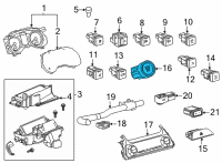 OEM 2021 Toyota Venza Power Switch Diagram - 89611-08020