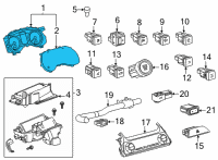 OEM 2022 Toyota Venza Cluster Assembly Diagram - 83800-4D690