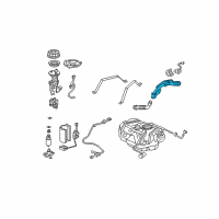 OEM Acura TSX Pipe, Fuel Filler Diagram - 17660-SEC-A01