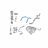 OEM 2008 Acura TSX Band, Passenger Side Fuel Tank Mounting Diagram - 17521-SEA-E30