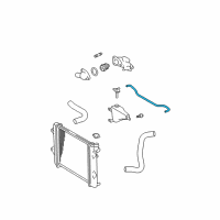 OEM Toyota 4Runner Overflow Hose Diagram - 16567-31010