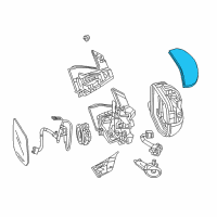 OEM 2016 Honda Pilot Housing, Passenger Side (Upper) (Crystal Black Pearl) Diagram - 76201-TG7-A11ZD