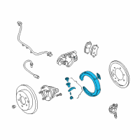 OEM 2004 Pontiac Montana Brake Kit, Rear Parking Brake (Repair) Diagram - 18044586