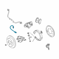 OEM 2004 Oldsmobile Silhouette Hose Asm-Rear Brake Diagram - 10343494