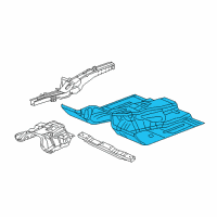 OEM 2021 Jeep Grand Cherokee Pan-Floor Diagram - 68251628AD