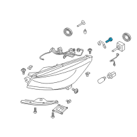 OEM 2015 Ford Explorer Hid Bulb Screw Diagram - -W715680-S437