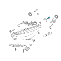 OEM 2013 Ford Explorer Hid Bulb Screw Diagram - -W715680-S437