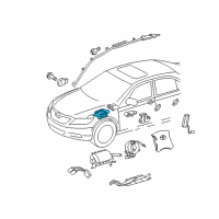 OEM 2008 Scion xB Side Sensor Diagram - 89831-06010