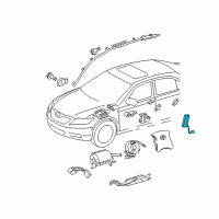 OEM Lexus ES350 Sensor, Air Bag, Front Diagram - 89173-39365
