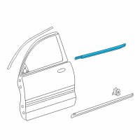 OEM 2006 Kia Optima WEATHERSTRIP Assembly-Front Door Belt Diagram - 822202G000