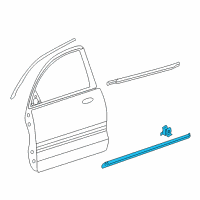 OEM 2010 Kia Optima MOULDING Assembly-Front Door Diagram - 877112G000