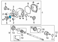 OEM Cadillac CT4 Front Seal Diagram - 84537633