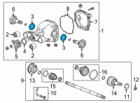 OEM 2022 Cadillac CT5 Axle Seal Diagram - 84479770