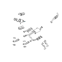 OEM 1999 Infiniti G20 Stud Exhaust Diagram - 14064-N420A