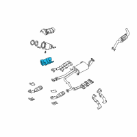 OEM 1998 Infiniti QX4 SHELTR-Converter Lower Diagram - 20853-0W007