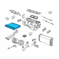 OEM BMW Heater Radiator With Aluminium Water Box Diagram - 64-11-6-971-105
