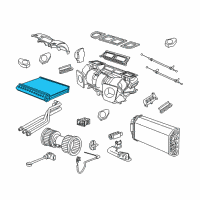 OEM 1999 BMW M3 Heater Radiator With Plastic Water Box Diagram - 64-11-1-393-212