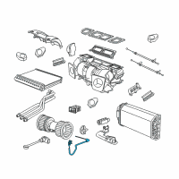 OEM 2000 BMW M5 Evaporator Temperature Sensor Diagram - 64-11-8-391-387