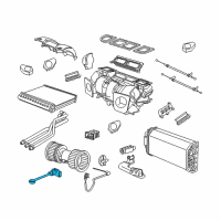 OEM 2001 BMW 525i Heater Temperature Sensor Diagram - 64-11-8-391-392