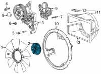 OEM 2020 GMC Sierra 3500 HD Fan Clutch Diagram - 84963654