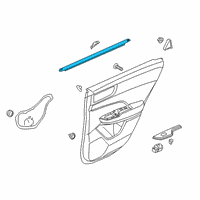 OEM 2019 Honda Clarity Weatherstrip, R. RR. Door (Inner) Diagram - 72835-TRT-A02